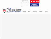 Tablet Screenshot of dovesfamilydentistry.com